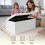 KEPLIN Storage Ottoman Bench Large 90L Hidden Storage, Rapid Fold Flat Design, 150kg Load Capacity, White 6