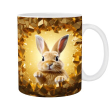 Easter Bunny Ceramic Mug 350ml Coffee Cup Home Kitchen & Desk Use Spring Holiday Beverage & Decor Accent