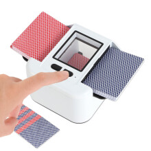 Automatic Card Shuffler Machine, Fast Portable Battery Operated Card Shuffler for Poker Blackjack, USB Type C Rechargeable, Home Travel Casino Game