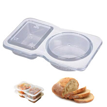 Recipiente para condimentos com dois compartimentos, 300ml