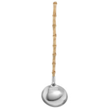 Stainless Steel Asian Soup Spoon Featuring Root Design Ideal for Hot Pot, Buffet, and Everyday Serving