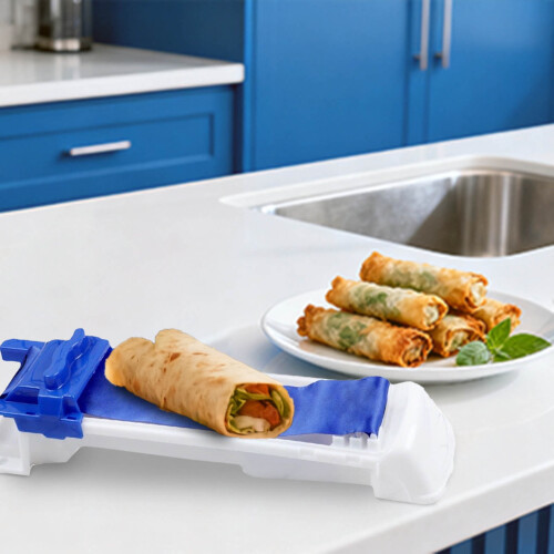 Lumpia Roller Machine – Multi-functional DIY Eggroll & Stuffed Vine Leaves Tool, Compatible with Home Use (1pc)