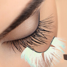 5 Pairs Multi Colored Synthetic Individual False Eyelash Extensions for Decor and Special Occasions
