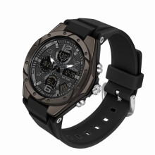 Dames digitale horloge, sportief, waterdicht, analoog, militair, tactisch, LED-achtergrondverlichting, alarm, stopwatch, polshorloge