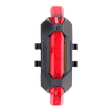 USB dobíjecí zadní světlo na kolo, 7,5x3x2cm, LED výstražné světlo, vodotěsné, noční jízda