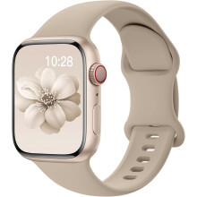 Sportarmband i silikon kompatibelt med Apple Watch 38/40/41/42/44/45/49 mm, vattentätt armband för serie 1-9, SE och Ultra
