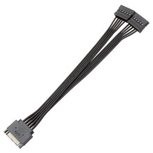 15 Pin Sata Power Extension Hard Drive Cable 1 Male to 2 Female Splitter Adapter