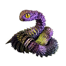 3D tištěné flexibilní zvířecí hračky, roztomilé novinky pro mazlíčky pro dospělé, měnící barvu, sběratelské figurky