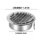 Κάλυμμα απορροφητήρα κουζίνας201Στρογγυλός αεραγωγός από ανοξείδωτο ατσάλι, 1