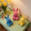 Plush Easter Bunny Small Flocked Rabbit Decorative Scene 3