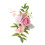 Fiori artificiali per torta, rosa, in PU satinato, 12 pezzi 1