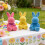 Plush Easter Bunny Small Flocked Rabbit Decorative Scene 5
