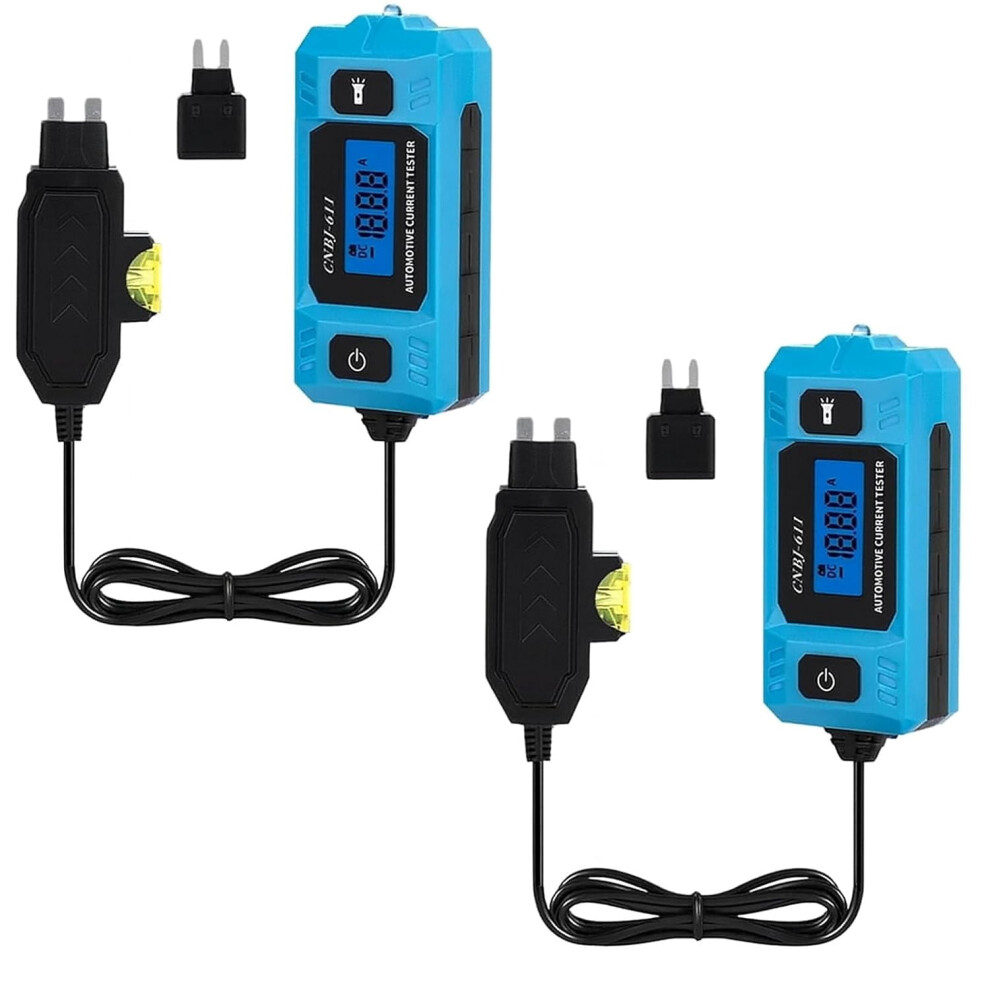 Upgraded 2026 Auto Circuit Fault Probe Tester, 20A/48V Relay & Fuse Checker, Backlit Lcd + Front Compatible With Cars Blue/Light 9027700959941
