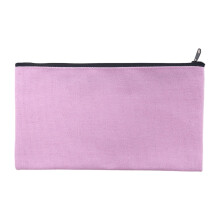 Trousse à crayons en toile colorée avec fermeture éclair, en liquidation à moins de 1 $, idéale pour les étudiants. Trousse de rangement,