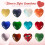 Valentine's Day gem gift cards heart-shaped 24-pack 8