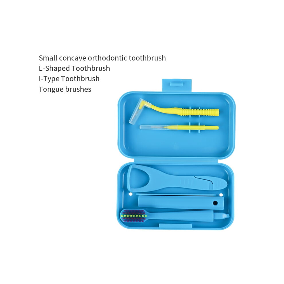 Dental Oral Care Kit Portable Interdental Brush and Tongue