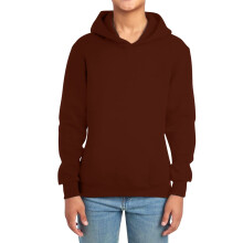 Kapuzenpullover, Jungen- und Mädchen-Kapuzenpullover, Langarm, einfarbig, lässig, gefüttert, Kleinkind-Sweatshirt, 8–9 Jahre, Z04Braun