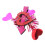 Hjerteglitter hårspenner Rosy1Pack 1