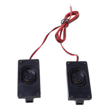 altavoces para TV LCD publicitaria 3070, 4 ohmios, 3 W, rectangulares, con marco de metal y plástico.