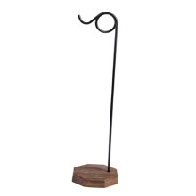 Support de carillon éolien en métal avec base en bois (1 pièce)
