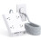 Multipresa con protezione da sovratensione e spina piatta, 4 prese, 2 porte USB. 1