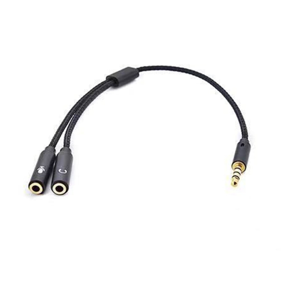 Headsets Microphone Splitter Cable For Pc 3.5Mm Headphones Sound Adapter Converter 3.5Mm Male To Double 3.5Mm Female 9402001061553