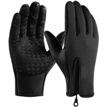Bomaze Winterhandschuhe, Bomaze wasserdichte, rutschfeste, mit Touchscreen-Funktion und Fleece gefütterte, warme Winterhandschuhe