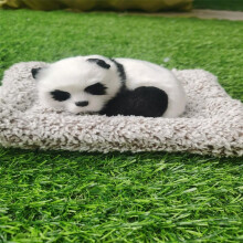 Cachorro de pelúcia dormindo para painel de carro, animal de pelúcia animado, fofo e realista, decoração para console de carro, para centro macio