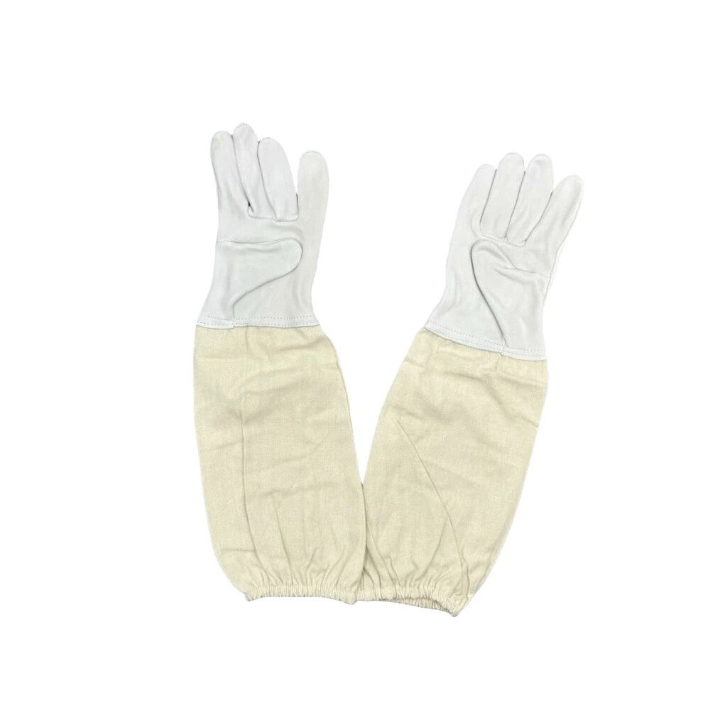 White Canvas Sheepskin Gloves, Beekeeping And Anti Bee Equipment, Protective Gear, Beekeeping Tools, B-Class, Size Xxl 9027700961623