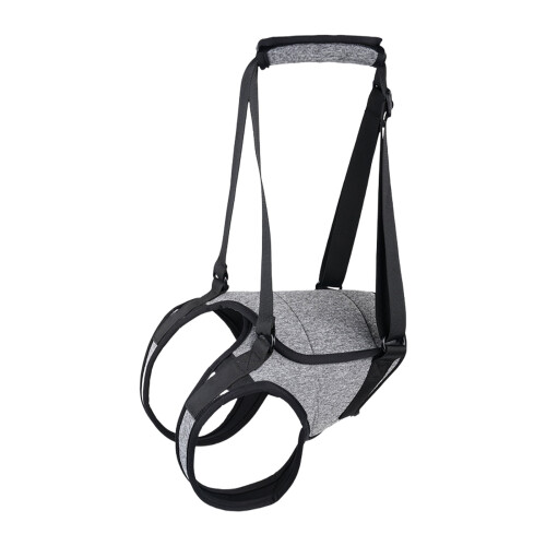 Coleira de suporte para pata traseira de cães idosos, macia e acolchoada.