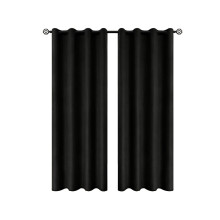 Cortinas opacas con efecto degradado, cortinas perforadas con aislamiento térmico y reducción de ruido para dormitorio, sala de estar y decoración