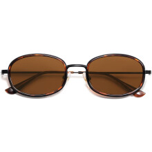 Okulary przeciwsłoneczne owalne retro unisex duża oprawka styl Y2K AP3681