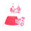 Κορίτσια Μαγιό Σετ Τριών Τεμαχίων Ψηλόμεσο Μπικίνι με Καλύμματα για Παραλία και 1
