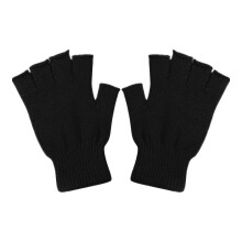 Kötött félujjas kesztyű, érintőképernyővel kompatibilis ujjatlan kesztyű, unisex téli meleg, rugalmas kesztyű férfiaknak és nőknek,