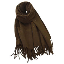 Cachecol feminino de cor sólida – Macio, grosso e quente para o clima frio, acessório casual estiloso, combina com todos os looks.