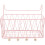 Iron Rectangular Wire Basket Wall Mounted Bathroom Organizer Storage Shelf 7