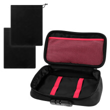 Lockable Toy Storage Bag Kit, Multipurpose Locking Box Toy Organizer, Waterproof Adult Game Storage Organizer Case, with 2 Drawstring Bags