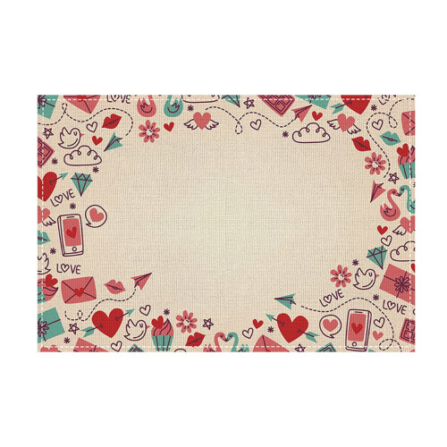 Set de table Saint-Valentin 45,7 x 30,5 cm - Style 2 1
