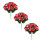 Lebensechtes, fünfzackiges Stiefmütterchen-Seidenblumenarrangement, Grün 1