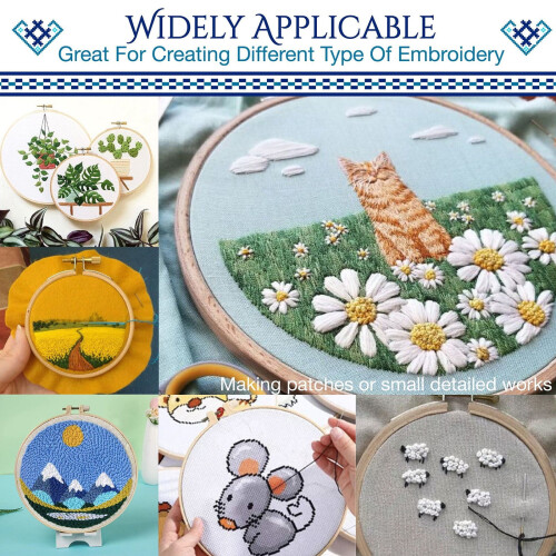 Needle Punch Embroidery Kit Needle Stitching Home DIY 2