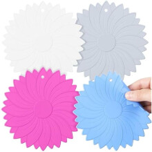 4-Pack 6.1" Non-Slip Jar Opener Pads for Weak/Arthritic Hands – Classic Colors, Compatible with All Jars