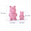 Breloc Ornament Ursuleț Imprimat 3D 3 buc 7