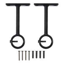 Ceiling Mounted Curtain Rod Brackets, Heavy Duty Ceiling Bracket for 1 Inch Curtain Rod H,0k651