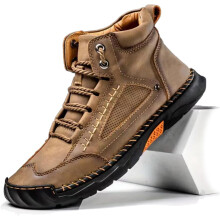 Olveros Boots, Mens Boots Casual, Olveros Men's Comfortable Handmade Leather Shoes, Men Waterproof Boots – Waterproof, Arch Support, Spacious Toe