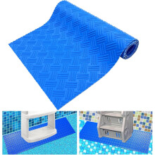 NestE Pool Ladder Mat – Non-Slip Protective Step Pad for Pool Liners, 36"x36", Blue
