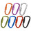 D-Ring-Karabiner mit Verriegelung, robust, 6er-Packung 7