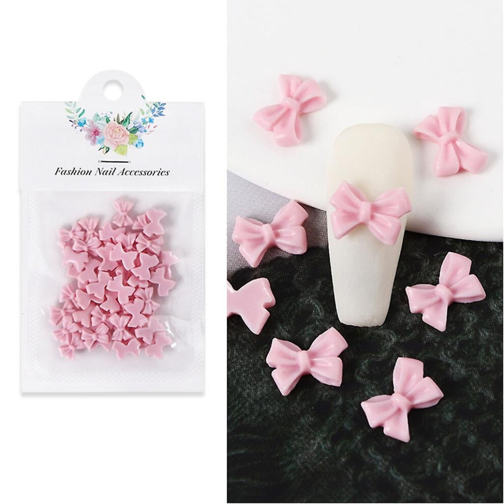 50pcs Bows Nail Art Charms Matte Bowknot Nail Charm Bows Nails Jewelry