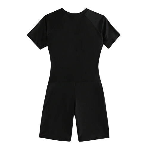 Γυναικείο αθλητικό ολόσωμο μαγιό, με κοντό μανίκι και φερμουάρ, πλήρης κάλυψη για 1
