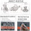 3D ακρυλικό φωτάκι νυκτός LED με γάτες για παιδιά – Μαύρη βάση + τηλεχειριστήριο, 6