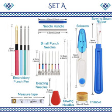 Needle Punch Embroidery Kit Needle Stitching Home DIY
